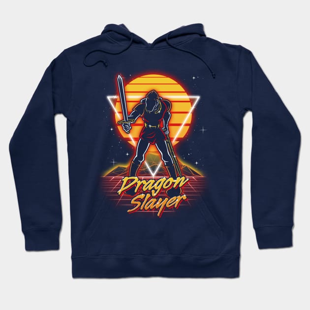 Retro Dragon Slayer Hoodie by Olipop